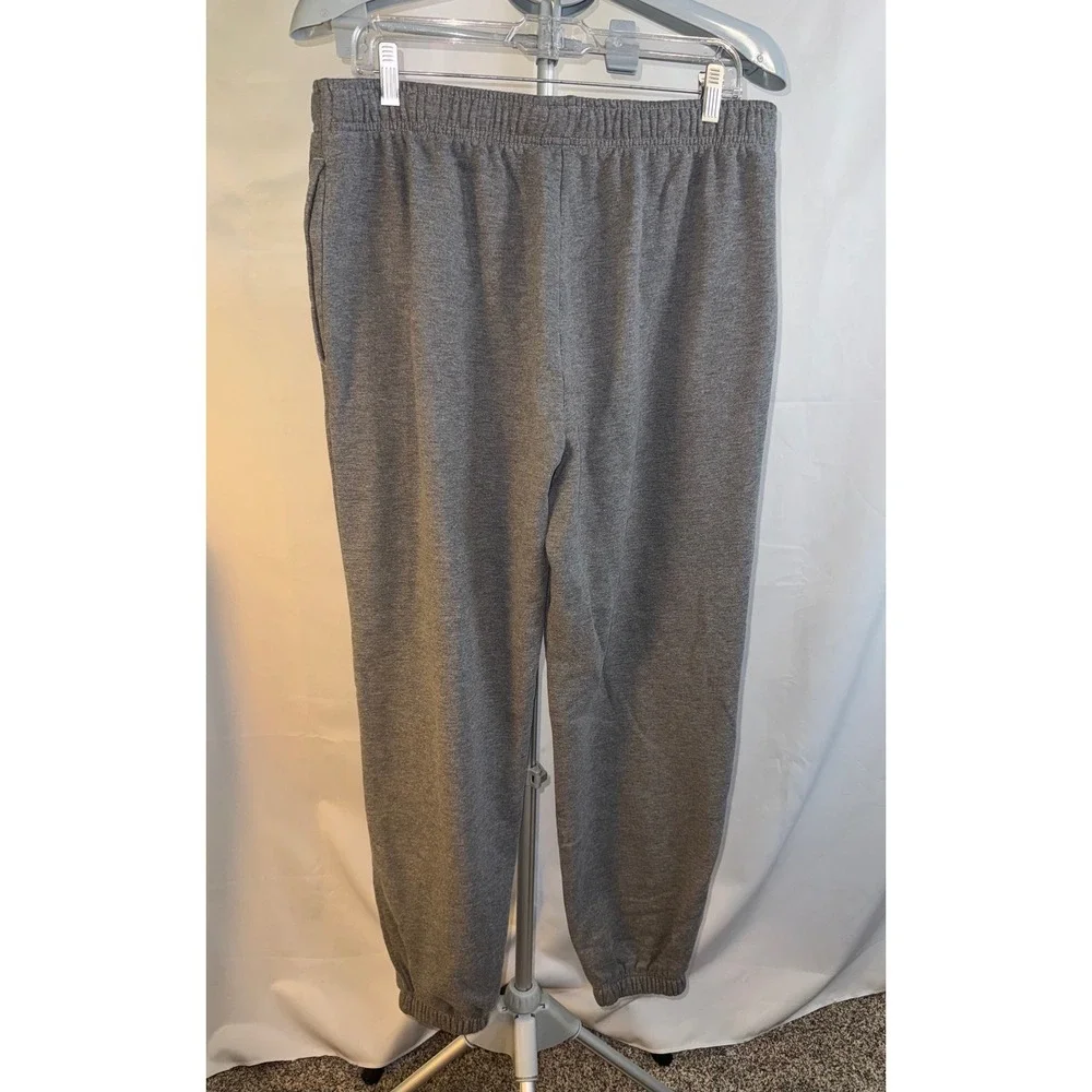 The North Face Mens Circular Design Sweatpants Heather Gray Fleece Joggers L